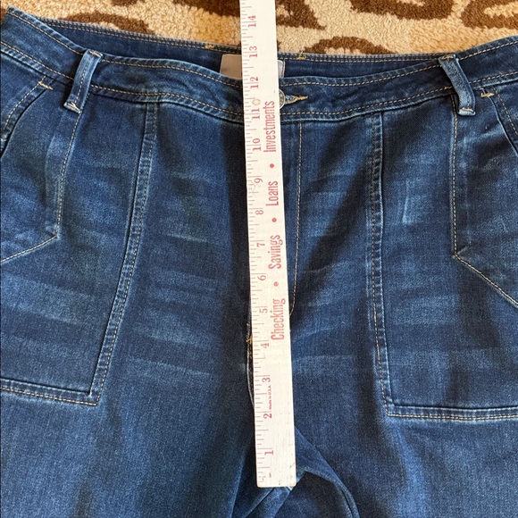 Kut from the Kloth Ashton Barrel Leg high rise Cropped Jeans Womens 12 pockets - Picture 14 of 16